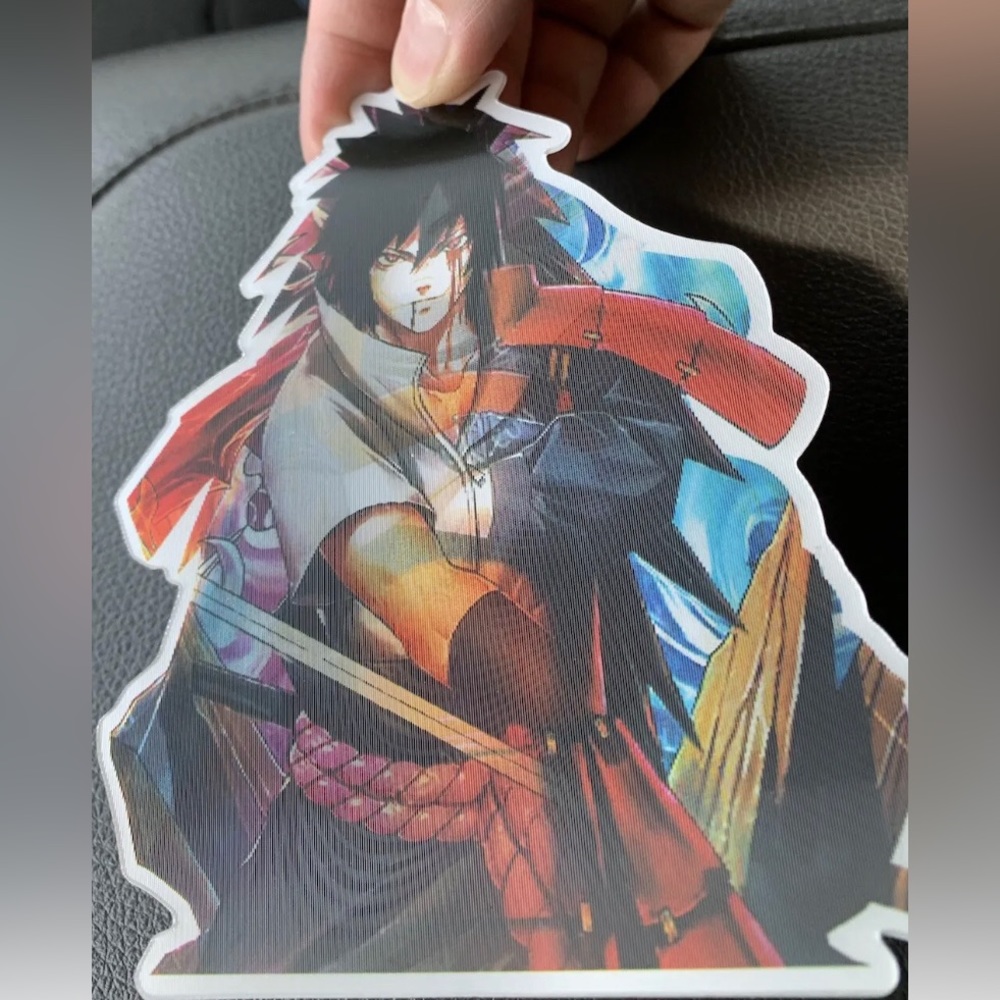 Naruto Itachi Uchiha Anime 3D Lenticular Motion Sticker Decal